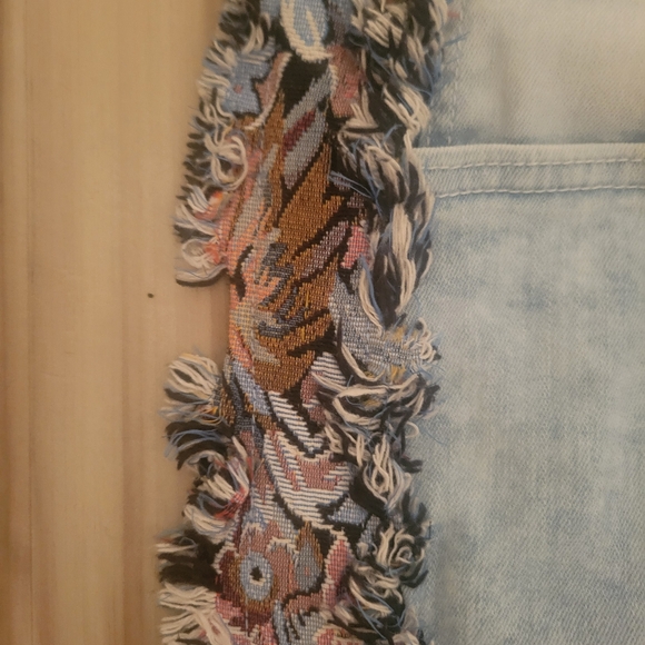 Stacked Jeans Floral Embroidery Size 32 - Picture 5 of 12